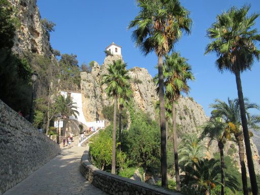 Guadalest, Spanien, Aufgang zur Festung