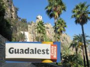 Guadalest, Spanien, historischer Ort auf dem Felsen