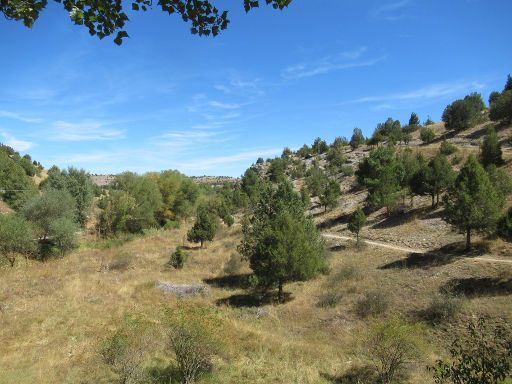 Cañón del Río Lobos, Hontoria del Pinar, Spanien, Startpunkt des 26 Kilometer langen Wanderweges