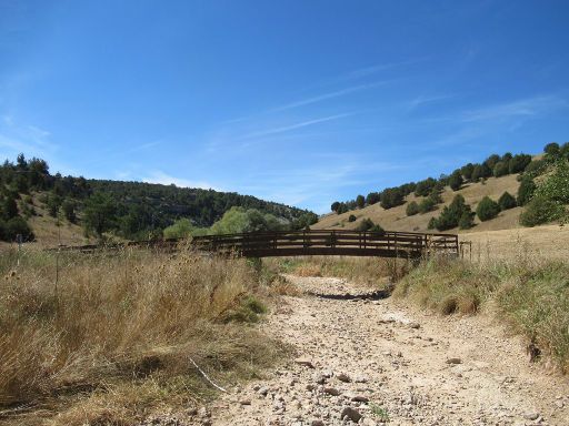 Cañón del Río Lobos, Hontoria del Pinar, Spanien, ausgetrockneter Fluss im September 2020