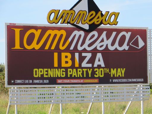 Ibiza, Spanien, Club Plakatwerbung 2015, Amnesia Opening Party am 30.05.2015