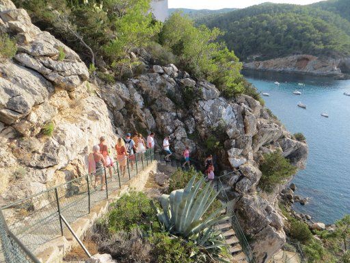 Cova de Can Marçà, Ibiza, Spanien, Weg zur Höhle