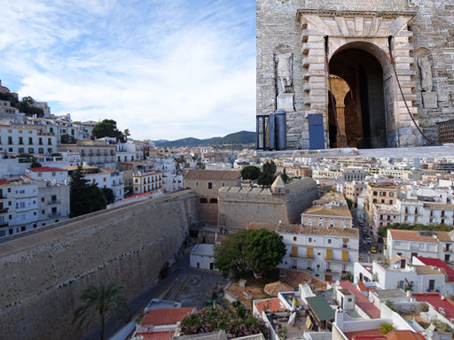 Dalt Vila, Ibiza, Spanien, Eingang Stadttor Ses Taules