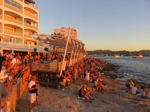 Ibiza, Spanien, Nachtleben 2017, Sant Antoni de Portmany Sonnenuntergang im September 2017