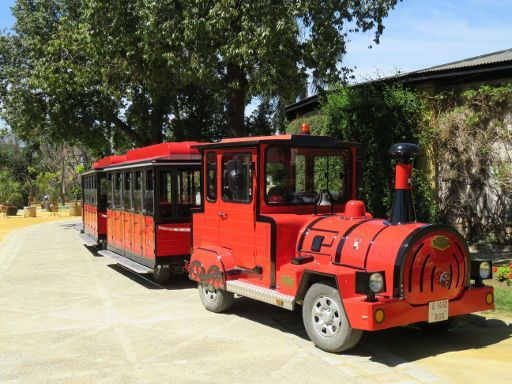 Bodegas Gonzalez Byass Tio Pepe, Jerez de La Frontera, Spanien, Besucher Touristenzug