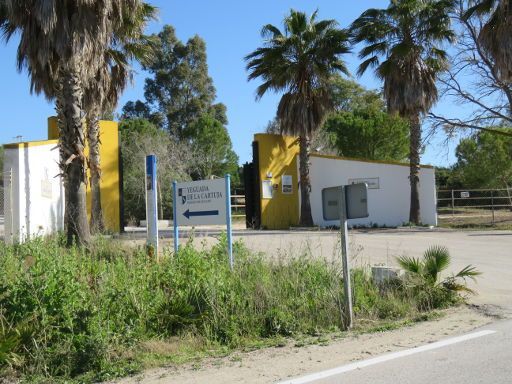 Yeguada de la Cartuja, Jerez de La Frontera, Spanien, Einfahrt