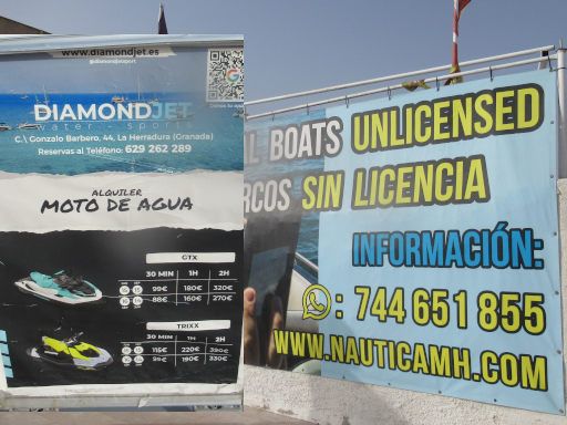 La Herradura, Spanien, Jetski und Motorboot Vermieter