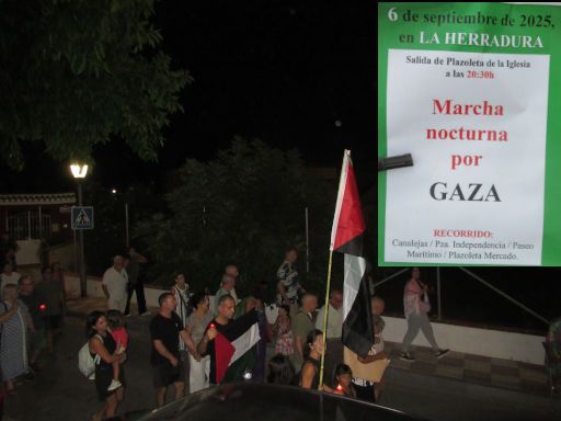 La Herradura, Spanien, Unterstützung für Gaza