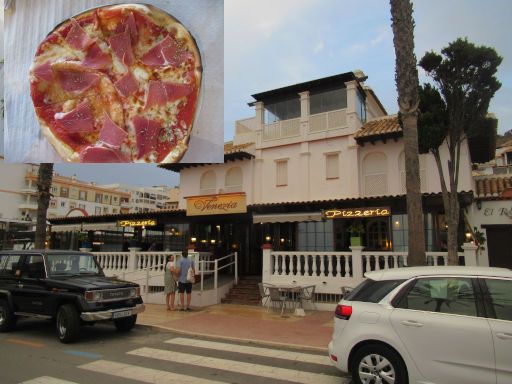 La Herradura, Spanien, Pizzeria Venezia Pizza Serrano 12,00 Euro