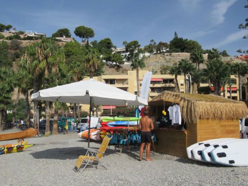 Soul Kayak Tours, La Herradura, Spanien, Stand am Paseo Andr&eacute;s Segovia, beim Chambao de Vicente