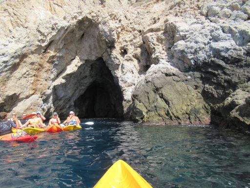 Soul Kayak Tours, La Herradura, Spanien, erster Halt Grotte