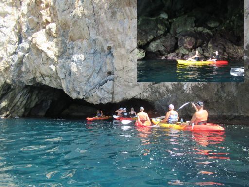 Soul Kayak Tours, La Herradura, Spanien, zweiter Halt H&ouml;hle
