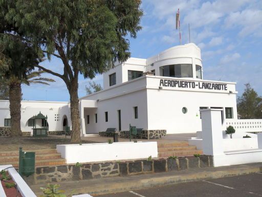 Luftfahrtmuseum Flughafen Lanzarote, Spanien, Kontrollturm und Terminal