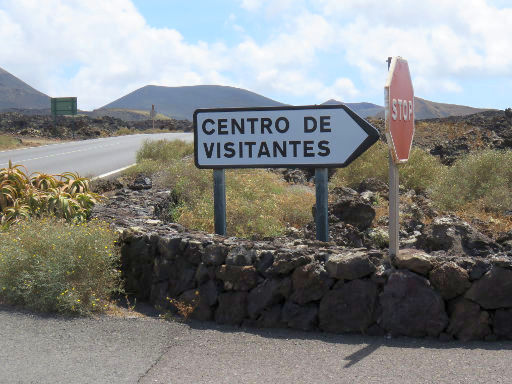 Nationalpark Montañas del Fuego – Timanfaya, Lanzarote, Spanien, Einfahrt zum Centro de Visitantes