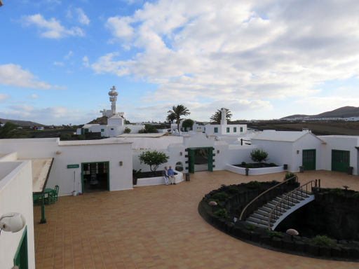 Bauernmuseum, San Bartelomé, Lanzarote, Spanien, Hof und Treppe zum unterirdischen Restaurant