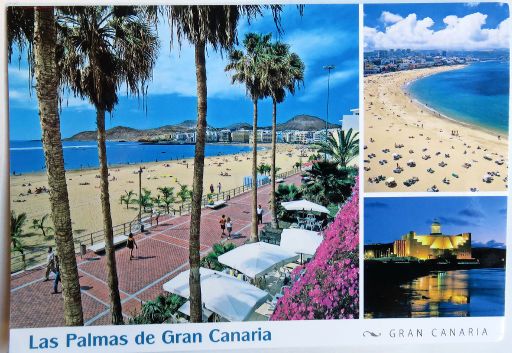 Postkarte Las Palmas de Gran Canaria Versand 26.02.2018