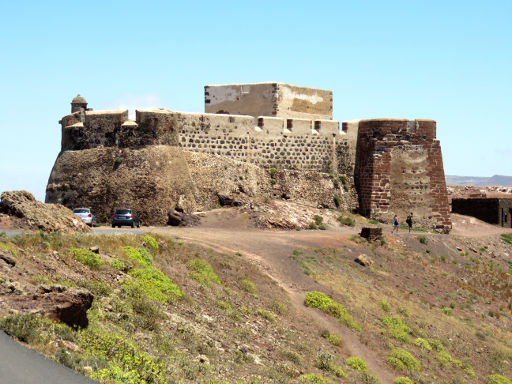 Burg Santa Bárbara, Piraterie Museum, Teguise, Lanzarote, Spanien, Außenansicht Burg Santa Bárbara