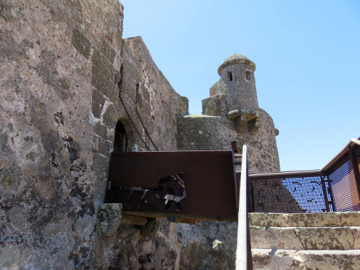 Burg Santa Bárbara, Piraterie Museum, Teguise, Lanzarote, Spanien, Zugbrücke