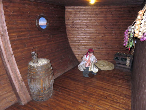 Burg Santa Bárbara, Piraterie Museum, Teguise, Lanzarote, Spanien, Nachbau Piratenschiff