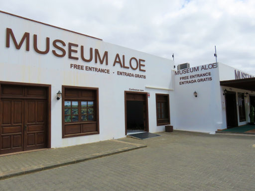 Aloe Plus Lanzarote, Yaiza, Lanzarote, Spanien, Eingang zum Museum