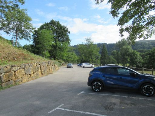 Kirche von San Jorge, Parthenon, Las Fraguas, Spanien, kostenloser Parkplatz