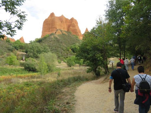 Las Médulas, Goldminen Kulturlandschaft, Spanien, Wanderweg im Tal