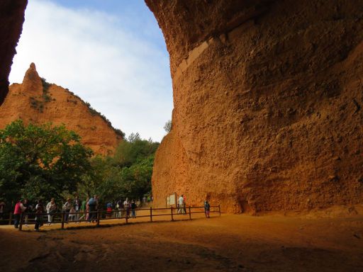 Las Médulas, Goldminen Kulturlandschaft, Spanien, offene Höhle