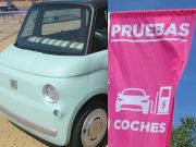 MOGY 6. Festival de la sostenibilidad 2025, Las Rozas de Madrid, Spanien, Fiat Topolino Probefahrten