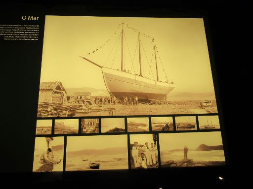 Museo do Mar de Laxe, Laxe, Spanien, Holzbootsbau