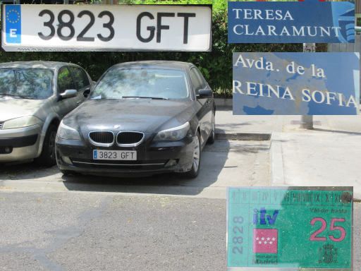 Veh&iacute;culos abandonados, verlassene Fahrzeuge, Legan&eacute;s, Spanien, BMW 5 er Serie, Kennzeichen 3823 GFT, Erstzulassung Juni 2008, Calle Teresa Claramunt / Avenida Reina Sofia, 28919 Legan&eacute;s im Juli 2026