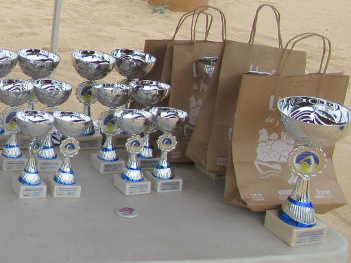 V. Travessia Les Platges de Lloret, Schwimmwettbewerb 2025, Lloret de Mar, Spanien, Pokale