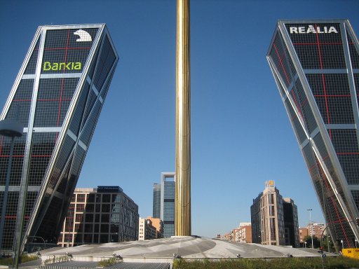 Plaza de Castilla, Madrid, Spanien