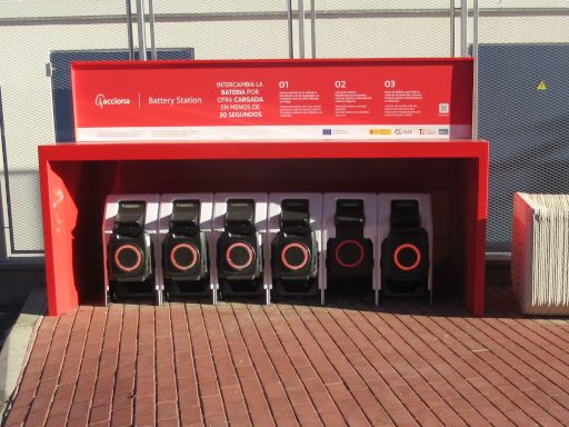 acciona, Ladesäulen, Elektrofahrzeuge, Madrid, Spanien, Batterie Tauschstation