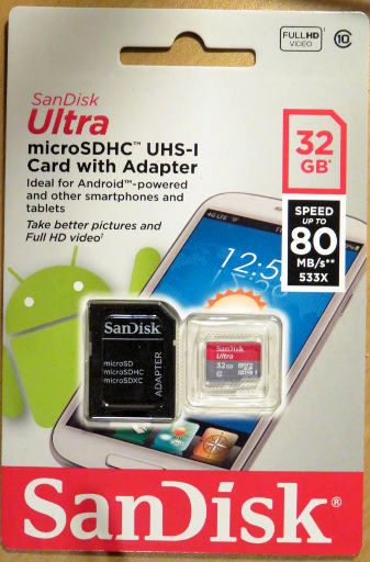 ALDI Supermercados, Madrid, Spanien, SanDisk® Ultra 32 GB microSDHC™ UHS-I