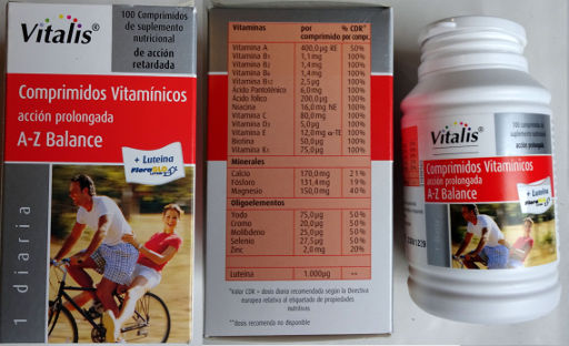 ALDI Supermercados, Madrid, Spanien, Vitalis® Vitamine A-Z im Oktober 2018