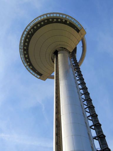 Faro de Moncloa, Madrid, Spanien, Außensicht Aussichtsturm