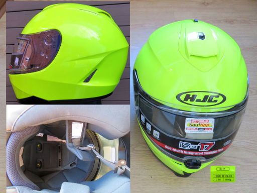 Boutique Motor, Madrid, Spanien, Helm HJC IS-17 Neon Gelb Größe L 179,90 € im November 2017