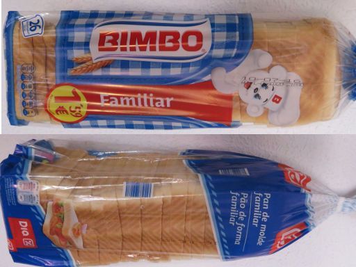 Carrefour Supermarkt Online, Madrid, Spanien, Bimbo Toastbrot Dia Toastbrot