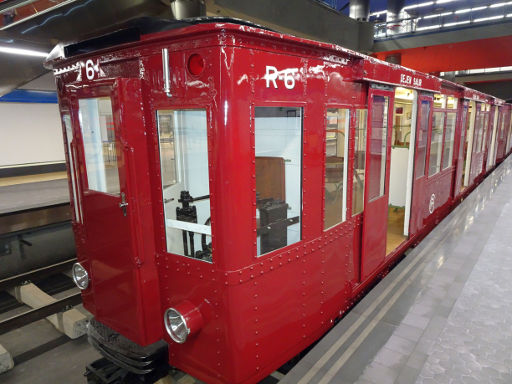 Centenario Metro de Madrid Exposición de trenes históricos, Madrid, Spanien, Anhänger R-6