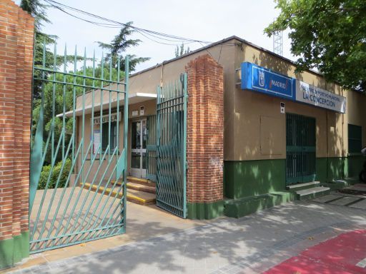 Centro Deportivo Municipal Concepción, Freibad, Madrid, Spanien, Eingang