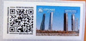 City Post, Spanien, Briefmarke International für 1,45 € im März 2018