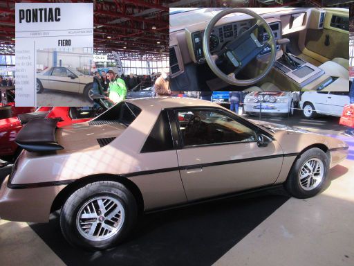 Classic Madrid Salón Internacional del Vehículo Clásico 2023, Madrid, Spanien, Pontiac Fiero 2M4 Baujahr 1986