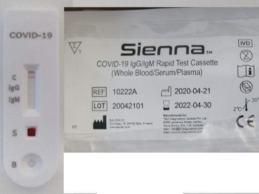 Clínica Odontológica de Postgrados Universitarios, Zahnarztpraxis, Madrid, Spanien, COVID-19 Test Sienna ™ von Salofa oy