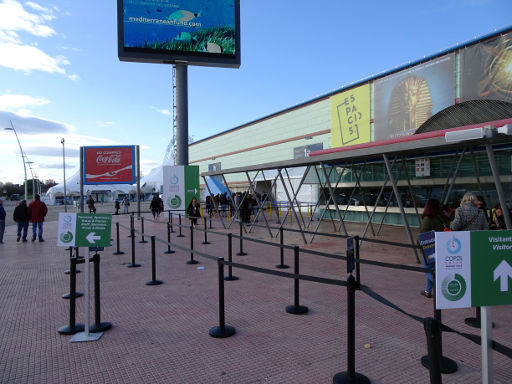 COP25 Chile - Madrid 2019 UN climate change conference zona verde, Madrid, Spanien, Besuchereingang Zona Verde