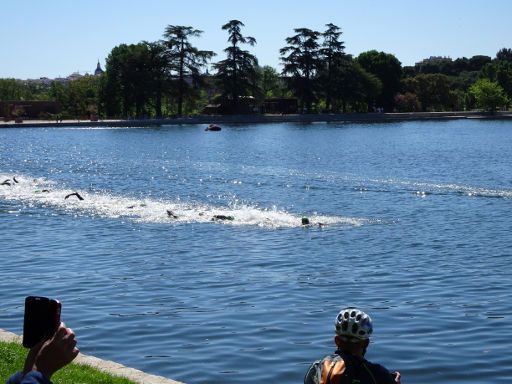 Copa del Mundo Triatlón 2019, Madrid, Spanien, kurz vor dem Ziel Schwimmen