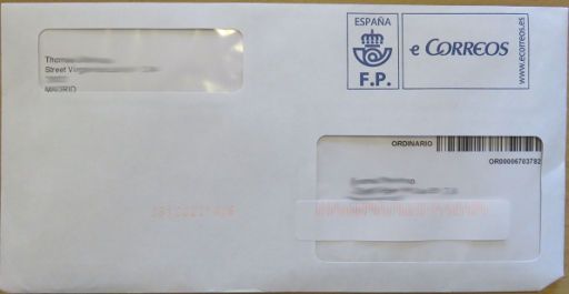 Correos, Madrid, Spanien, Carta Digital per Briefpost im August 2017 für 1,03 €