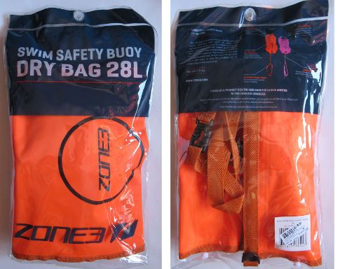 Decathlon Online und Ladengeschäfte, Madrid, Spanien, Zone 3, Swim Safety Buoy / Dry Bag Orange, Boje für Schwimmer in offenen Gewässern