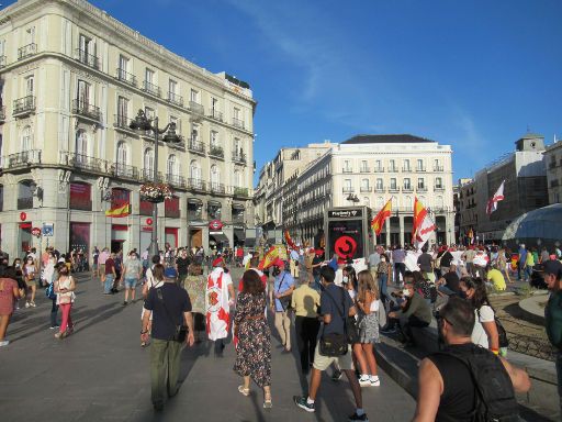 Demonstration gegen Corona Massnahmen 12. September 2020, Madrid, Spanien, Abmarsch vom Puerta del Sol