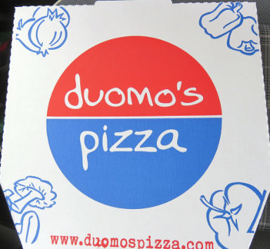 duomo’s pizza, Madrid, Spanien, Verpackung