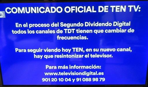 DVB-T und DVB-T2 Empfang, Madrid, Spanien, Information auf Kanal 41 Frequenz 634 MHz im September 2020